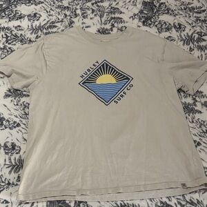 Hurley Men's Beige Graphic Tee
